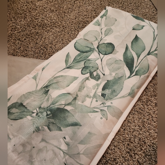Gibelle Sage Green Shower Curtain - Picture 3 of 4